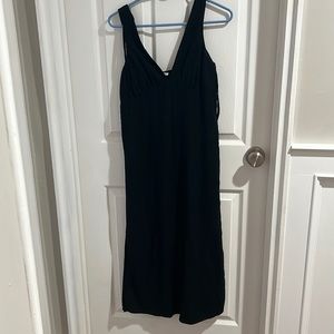 Size small v neck midi linen dress old navy